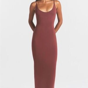 SKIMS Scoop Neck Maxi Slip Dress